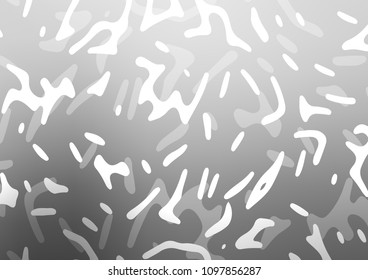 Light Silver, Gray vector pattern with curved circles. A completely new color illustration in marble style. Textured wave pattern for backgrounds.