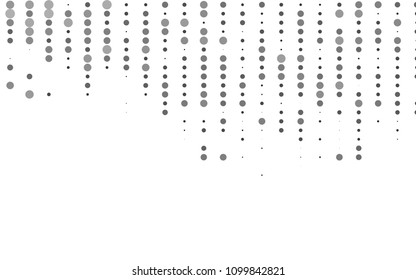 Light Silver, Gray vector  pattern with spheres. Glitter abstract illustration with blurred drops of rain. Beautiful design for your business natural advert.