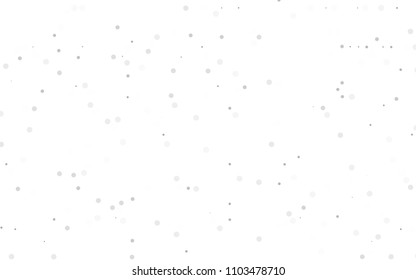 Light Silver, Gray vector  pattern with spheres. Illustration with set of shining colorful abstract circles. The pattern can be used for beautiful websites.