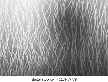 Light Silver, Gray vector pattern with liquid shapes. Geometric illustration in marble style with gradient.  A completely new marble design for your business.