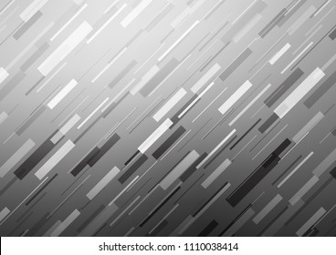 Light Silver, Gray vector pattern with narrow lines. Blurred decorative design in simple style with lines. The template can be used as a background.