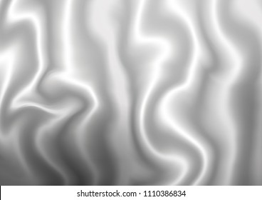 Light Silver, Gray vector pattern with bent ribbons. Creative illustration in halftone marble style with gradient. The template for cell phone backgrounds.