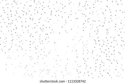 Light Silver, Gray vector  pattern with spheres. Glitter abstract illustration with blurred drops of rain. The pattern can be used for beautiful websites.