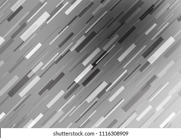 Light Silver, Gray vector pattern with narrow lines. Glitter abstract illustration with colored sticks. Smart design for your business advert.
