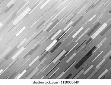 Light Silver, Gray vector pattern with narrow lines. Decorative shining illustration with lines on abstract template. The template can be used as a background.