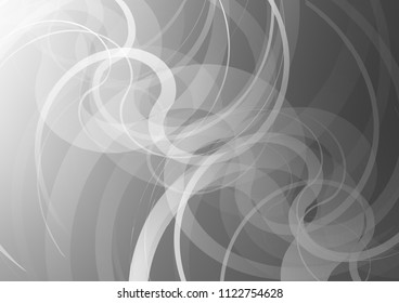 Light Silver, Gray vector pattern with swirled shapes. A completely new color illustration in marble style. The template for cell phone backgrounds.