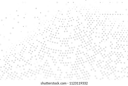 Light Silver, Gray vector  pattern with spheres. Illustration with set of shining colorful abstract circles. Completely new template for your brand book.