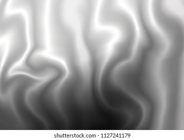 Light Silver, Gray vector pattern with lava shapes. Glitter abstract illustration with wry lines. Pattern for your business design.