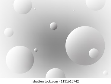 Light Silver, Gray vector pattern with spheres. Beautiful colored illustration with blurred circles in nature style. The pattern can be used for beautiful websites.