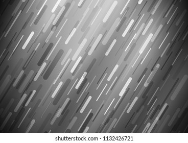 Light Silver, Gray vector pattern with narrow lines. Modern geometrical abstract illustration with staves. The template can be used as a background.