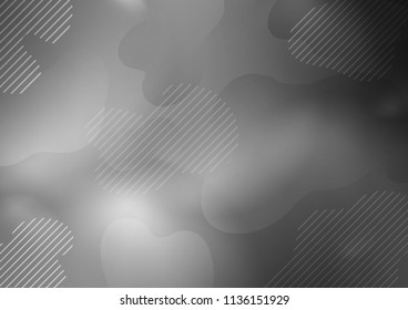 Light Silver, Gray vector pattern with narrow lines. Lines on blurred abstract background with gradient. The pattern can be used as ads, poster, banner for commercial.