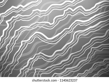 Light Silver, Gray vector pattern with bubble shapes. Geometric illustration in marble style with gradient.  The best blurred design for your business.