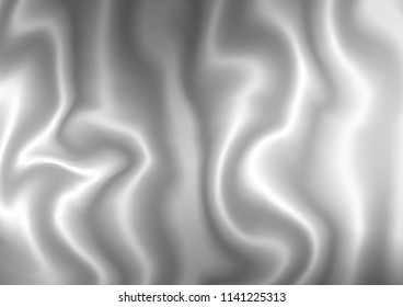 Light Silver, Gray vector pattern with curved circles. A vague circumflex abstract illustration with gradient. Brand new design for your ads, poster, banner.
