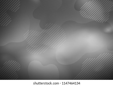 Light Silver, Gray vector pattern with narrow lines. Decorative shining illustration with lines on abstract template. Best design for your ad, poster, banner.