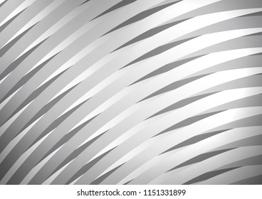 Light Silver, Gray vector pattern with narrow lines. Decorative shining illustration with lines on abstract template. The template can be used as a background.