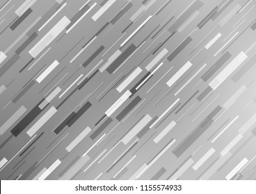Light Silver, Gray vector pattern with narrow lines. Glitter abstract illustration with colored sticks. The template can be used as a background.