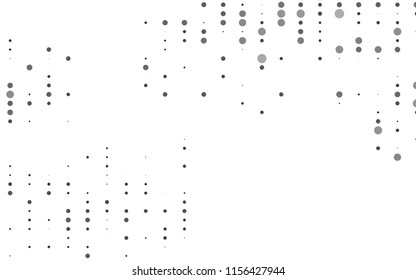 Light Silver, Gray vector  pattern with spheres. Blurred decorative design in abstract style with bubbles. The pattern can be used for ads, leaflets of liquid.