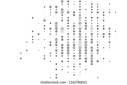 Light Silver, Gray vector  pattern with spheres. Blurred decorative design in abstract style with bubbles. Beautiful design for your business natural advert.