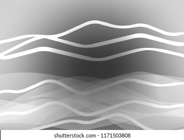 Light Silver, Gray vector pattern with narrow lines. Glitter abstract illustration with colored sticks. Smart design for your business advert.