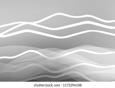 Light Silver, Gray vector pattern with narrow lines. Modern geometrical abstract illustration with staves. The template can be used as a background.