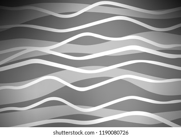 Light Silver, Gray vector pattern with narrow lines. Shining colored illustration with narrow lines. The template can be used as a background.