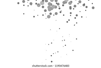 Light Silver, Gray vector pattern with spheres. Abstract illustration with colored bubbles in nature style. Pattern for ads, leaflets.