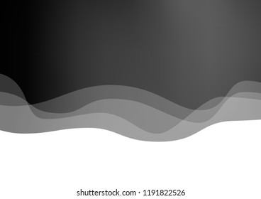 Light Silver, Gray vector pattern with liquid shapes. A sample with blurred bubble shapes. The best blurred design for your business.