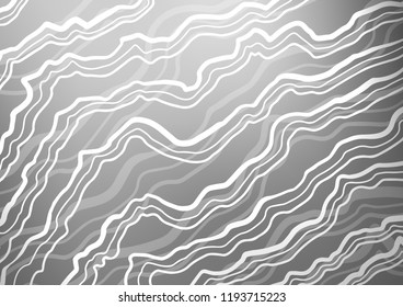 Light Silver, Gray vector pattern with liquid shapes. A sample with blurred bubble shapes. A completely new template for your business design.