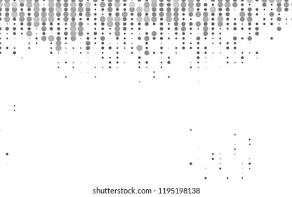 Light Silver, Gray vector pattern with spheres. Blurred decorative design in abstract style with bubbles. Pattern for beautiful websites.