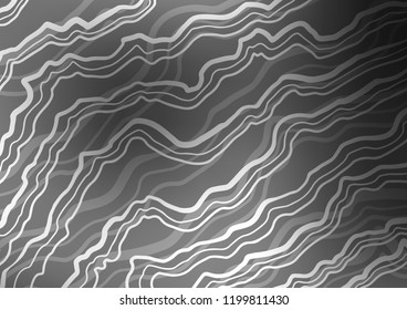 Light Silver, Gray vector pattern with lava shapes. Brand new colored illustration in marble style with gradient. The template for cell phone backgrounds.
