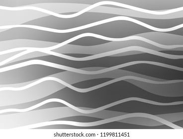 Light Silver, Gray vector pattern with narrow lines. Glitter abstract illustration with colored sticks. The pattern can be used as ads, poster, banner for commercial.