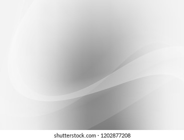 Light Silver, Gray vector pattern with bent ribbons. Shining illustration, which consist of blurred lines, circles. A completely new marble design for your business.