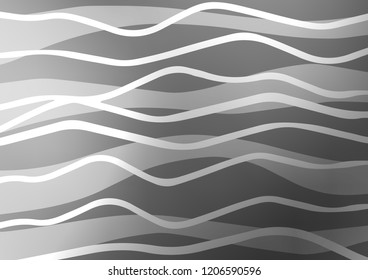 Light Silver, Gray vector pattern with narrow lines. Blurred decorative design in simple style with lines. The pattern can be used for websites.