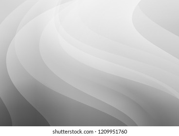 Light Silver, Gray vector pattern with narrow lines. Shining colored illustration with narrow lines. Best design for your ad, poster, banner.