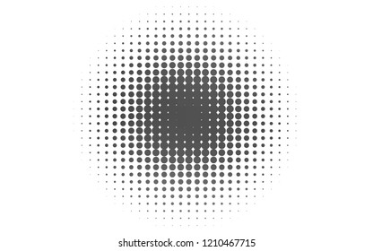 Light Silver, Gray vector pattern with spheres. Blurred decorative design in abstract style with bubbles. Design for business adverts.