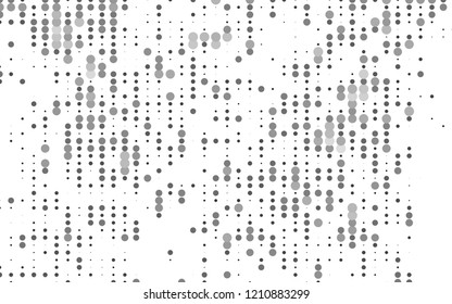 Light Silver, Gray vector pattern with spheres. Blurred decorative design in abstract style with bubbles. Design for business adverts.