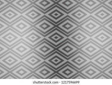 Light Silver, Gray vector pattern with lines, rectangles. Colorful illustration with lines, cubes on abstract template. Smart design for your business advert.