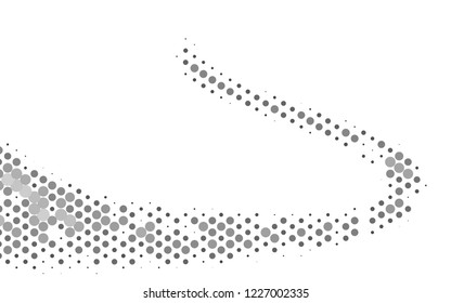 Light Silver, Gray vector pattern with spheres. Glitter abstract illustration with blurred drops of rain. Design for posters, banners.