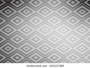 Light Silver, Gray vector pattern with lines, rectangles. Colorful lines, squares on abstract background with gradient. Pattern for business booklets, leaflets.