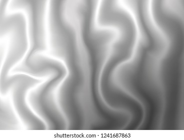 Light Silver, Gray vector pattern with lava shapes. An elegant bright illustration with gradient. Marble design for your web site.