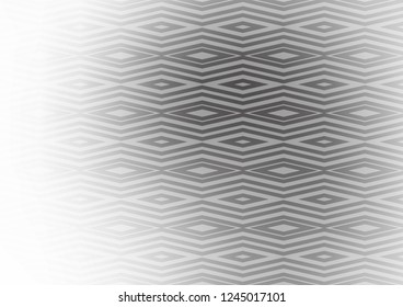 Light Silver, Gray vector pattern with lines, rectangles. Glitter abstract illustration with colorful lines, rhombuses. Best design for your ad, poster, banner.