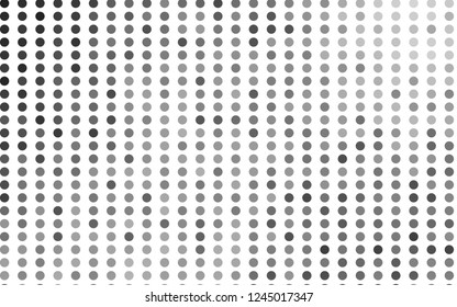 Light Silver, Gray vector pattern with spheres. Abstract illustration with colored bubbles in nature style. Pattern of water, rain drops.