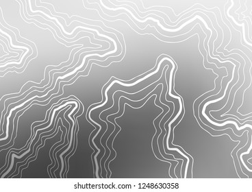 Light Silver, Gray vector pattern with curved circles. Brand new colored illustration in marble style with gradient. New composition for your brand book.