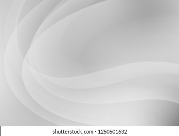 Light Silver, Gray vector pattern with curved circles. Creative geometric illustration in marble style with gradient. The elegant pattern for brand book.