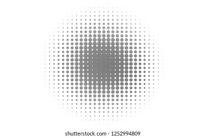 Light Silver, Gray vector pattern with spheres. Blurred decorative design in abstract style with bubbles. Template for your brand book.