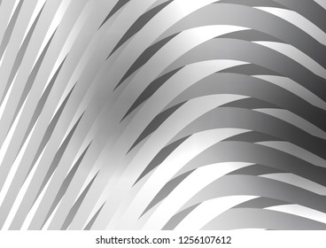 Light Silver, Gray vector pattern with narrow lines. Decorative shining illustration with lines on abstract template. The pattern can be used for websites.
