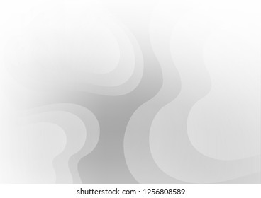 Light Silver, Gray vector pattern with bent ribbons. Glitter abstract illustration with wry lines. The best blurred design for your business.