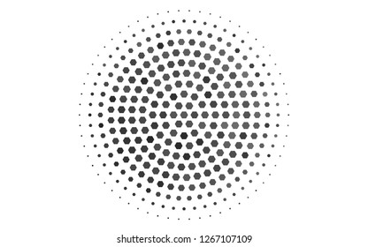 Light Silver, Gray vector pattern with colorful hexagons. Illustration with set of colorful hexagons. Pattern can for your ad, booklets.
