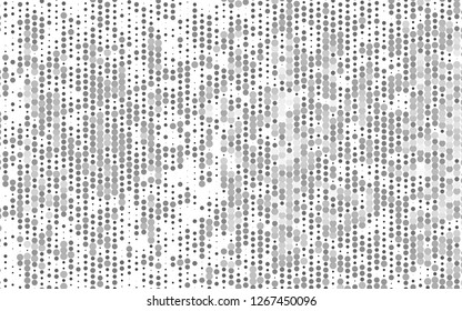 Light Silver, Gray vector pattern with spheres. Abstract illustration with colored bubbles in nature style. Pattern of water, rain drops.