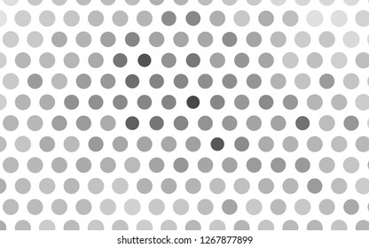 Light Silver, Gray vector pattern with spheres. Blurred bubbles on abstract background with colorful gradient. Pattern for ads, leaflets.